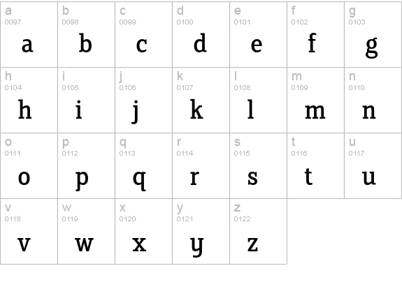 FS Clerkenwell lowercase a-z preview