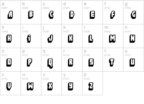FT Blockbusta lowercase a-z preview