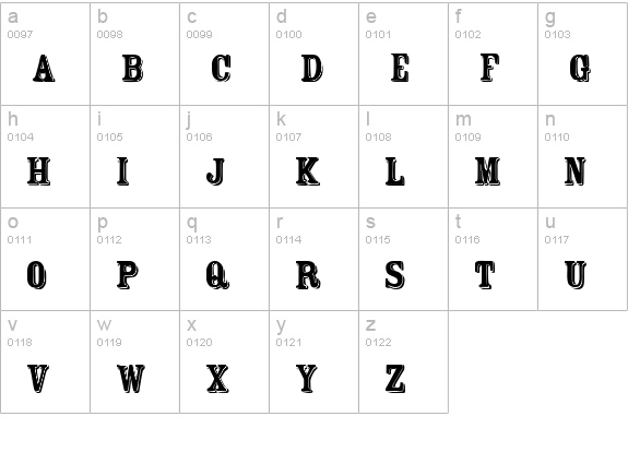 FT Rosecube normal lowercase a-z preview