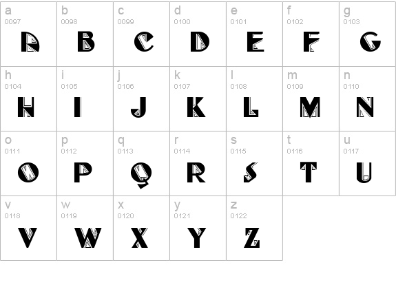 Full-Tilt Boogie NF lowercase a-z preview