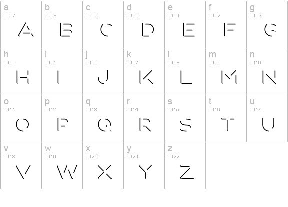 Fun City Level 3 Reflection lowercase a-z preview