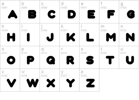 Fun City Level 4 Basic lowercase a-z preview