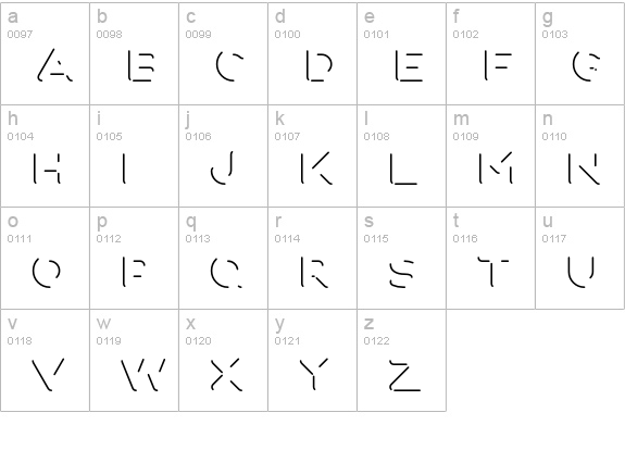 Fun City Level 4 Reflection lowercase a-z preview