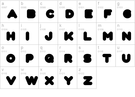 Fun City Level 5 Basic lowercase a-z preview