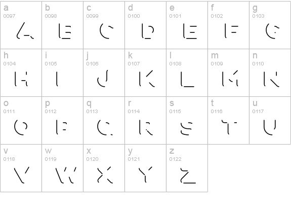 Fun City Level 5 Reflection lowercase a-z preview