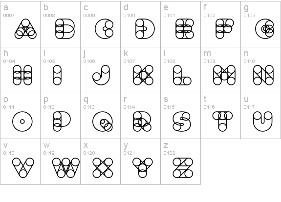 Fun City Level 6 Frame lowercase a-z preview