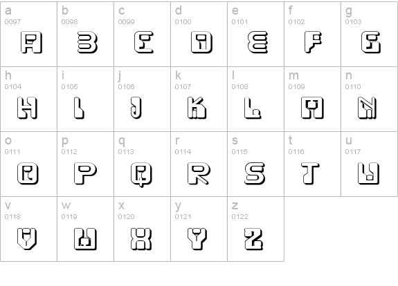 Funky Rundkopf Two NF lowercase a-z preview