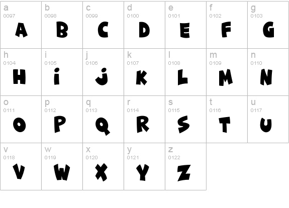 Funny & Cute lowercase a-z preview
