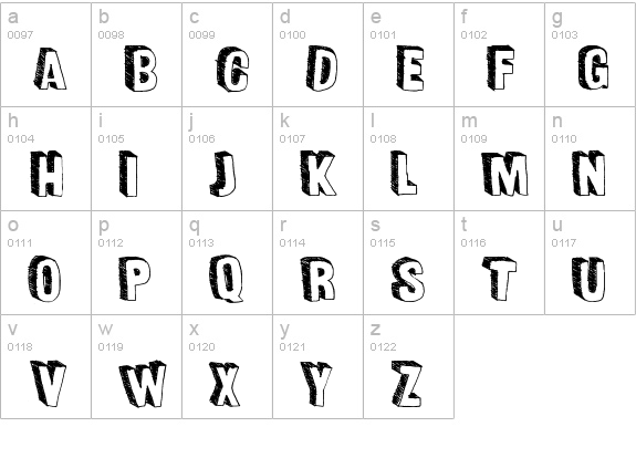 FunSized lowercase a-z preview