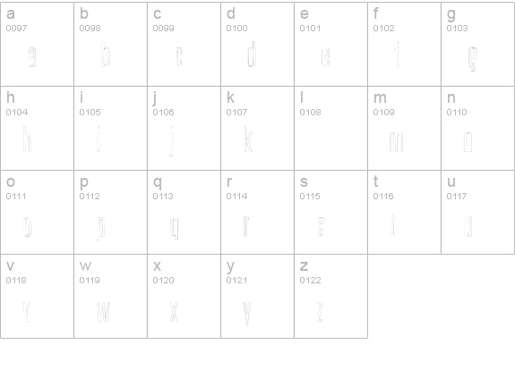 Fury-Open lowercase a-z preview