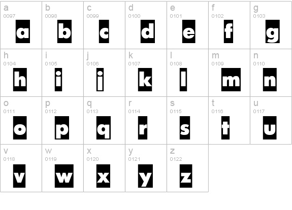 FuturisCameoC lowercase a-z preview
