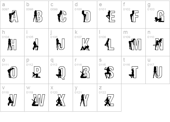 Fuzzy Cootie lowercase a-z preview