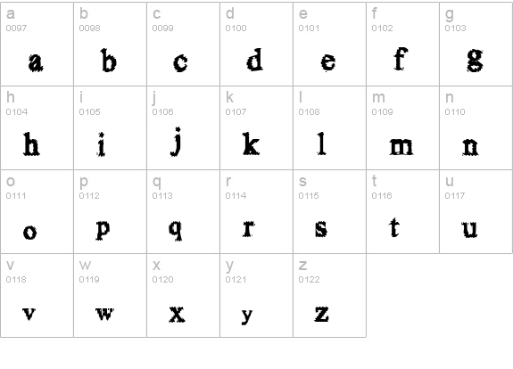 FuzzySock lowercase a-z preview