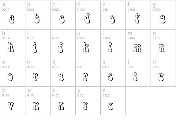 FZ JAZZY 14 3D lowercase a-z preview