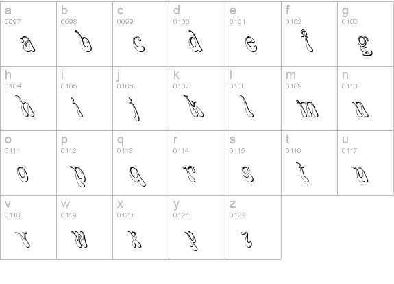 FZ JAZZY 17 3D lowercase a-z preview
