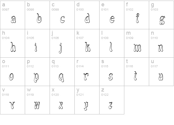 FZ JAZZY 17 3D ITALIC lowercase a-z preview