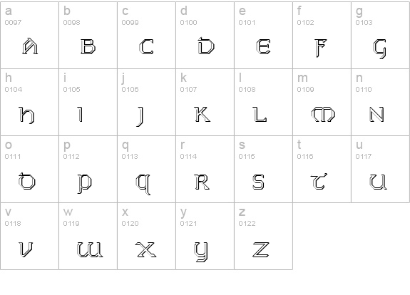FZ JAZZY 31 3D lowercase a-z preview