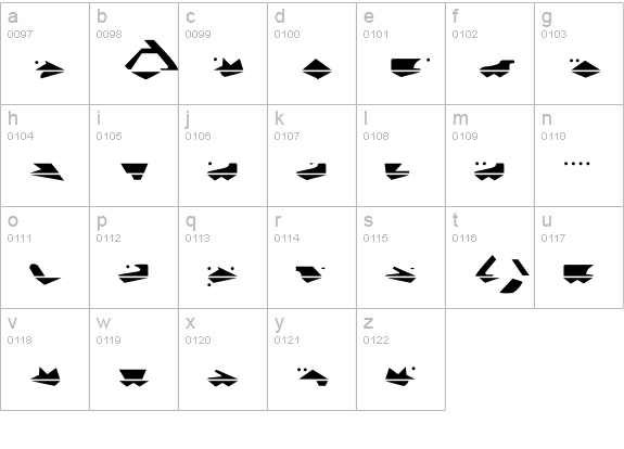 G.Machine lowercase a-z preview