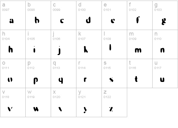 Galaxia Planetary lowercase a-z preview