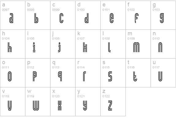 GALLEDIS Cn lowercase a-z preview