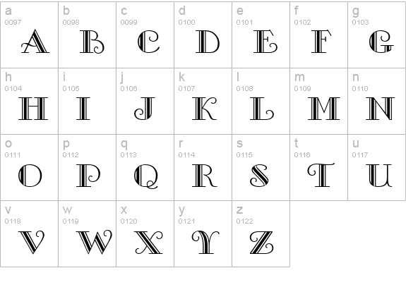 Gallia Regular lowercase a-z preview