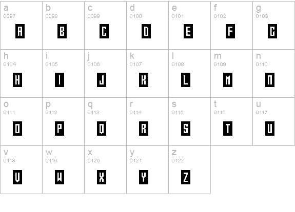 Gameshow lowercase a-z preview