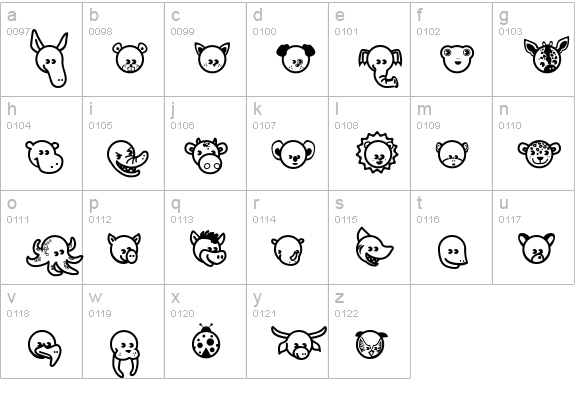 Garanimals lowercase a-z preview