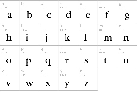 Garfeld-Nova lowercase a-z preview