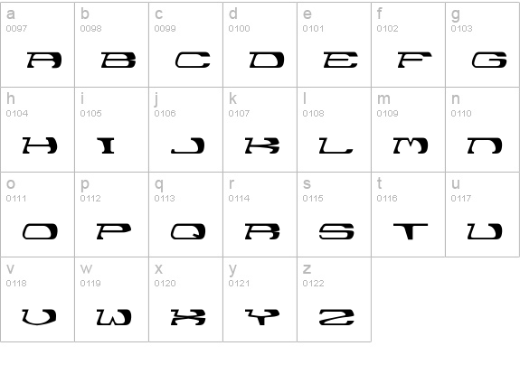 garth lowercase a-z preview