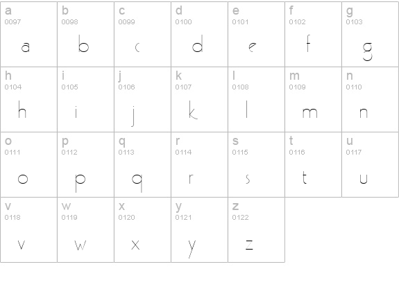 Gaston Normal lowercase a-z preview