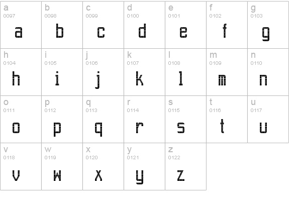 Gateway-A2 lowercase a-z preview