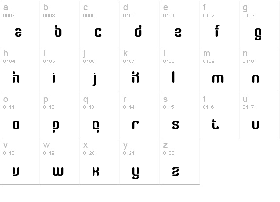 Gather Gapped BRK lowercase a-z preview