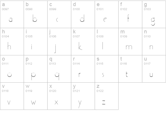 GatsbyFLF lowercase a-z preview