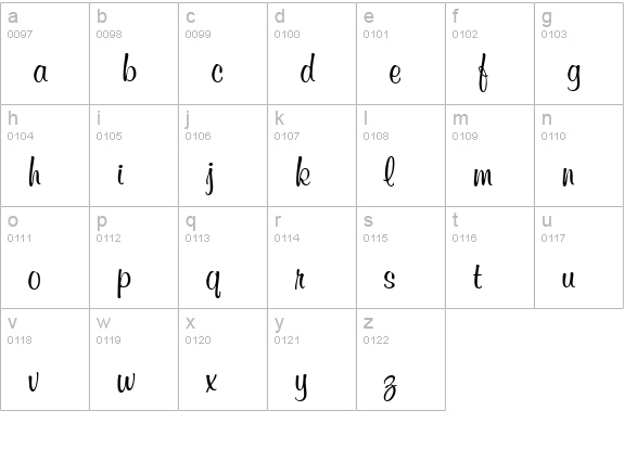 GE Curviture lowercase a-z preview