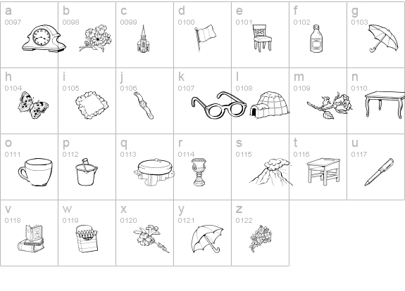 GE Grab Bag I lowercase a-z preview