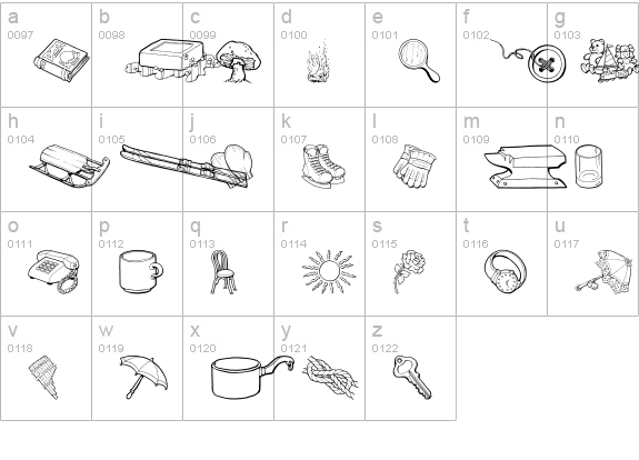 GE Grab Bag II lowercase a-z preview