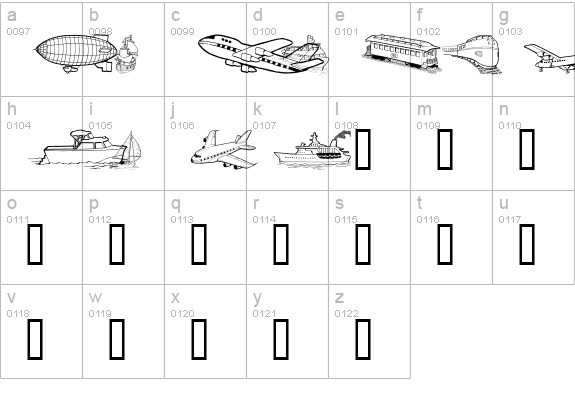 GE Motion lowercase a-z preview