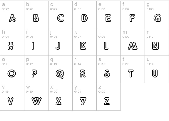 GE Neon Lights lowercase a-z preview