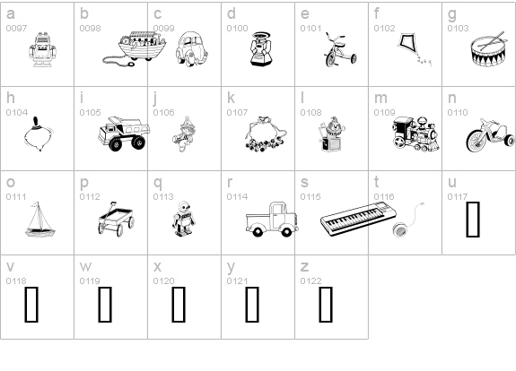 GE Toys lowercase a-z preview