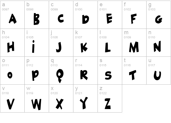 Geek a byte lowercase a-z preview