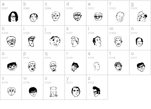 GeekBats lowercase a-z preview