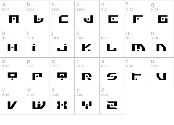Generation Nth Expanded lowercase a-z preview