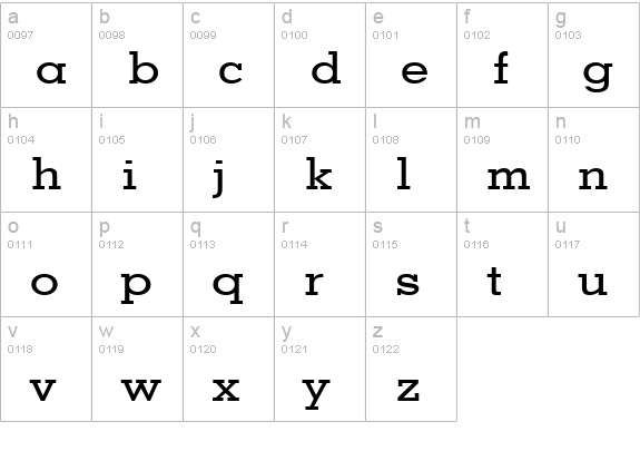 Geo Wide Normal lowercase a-z preview