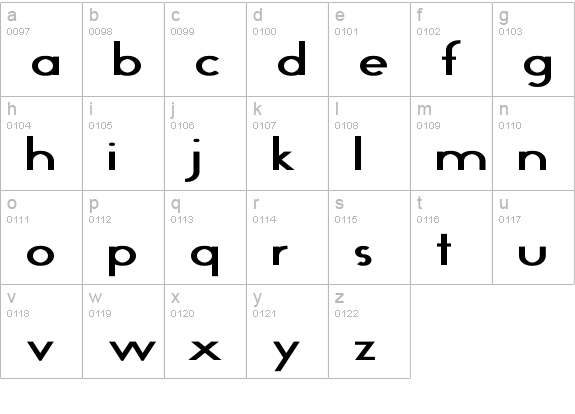 GeoPlain Wd Bold lowercase a-z preview