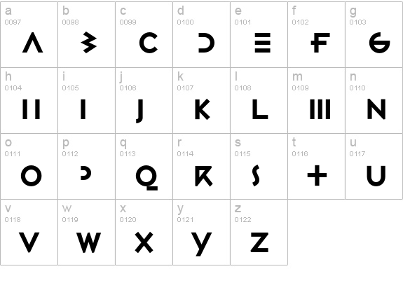 Gestalt-HTF-Linear-Bold lowercase a-z preview