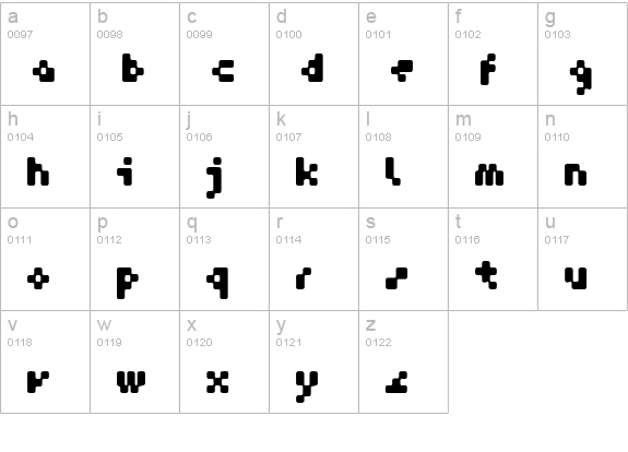 GF Krater lowercase a-z preview