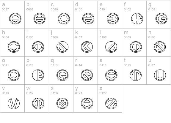 Ghost lowercase a-z preview