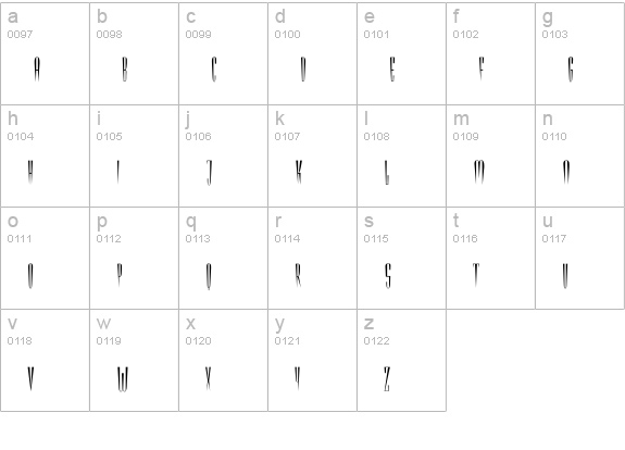 Girlfriend lowercase a-z preview