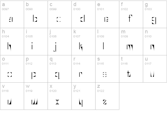 Glaukous lowercase a-z preview