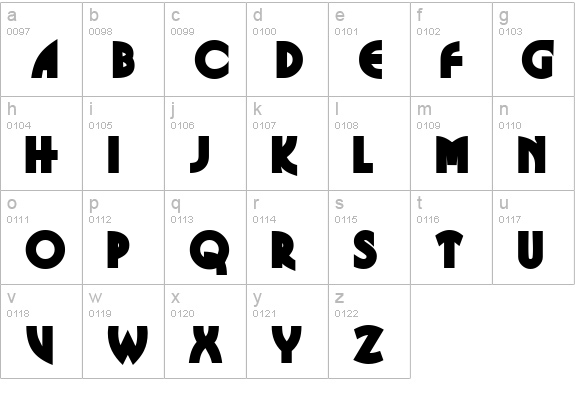 Glitter Font lowercase a-z preview